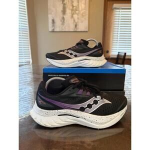 Saucony Endorphin Speed 4 Womens Size 9.5 Black Purple Running Shoes Sneakers